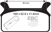 EBC-Brakes British Made Kevlar® Organic FA Series Brake Pads to fit Rear Left