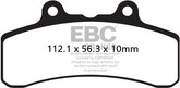 EBC-Brakes British Made Semi-Sintered V-Pads to fit Front Left