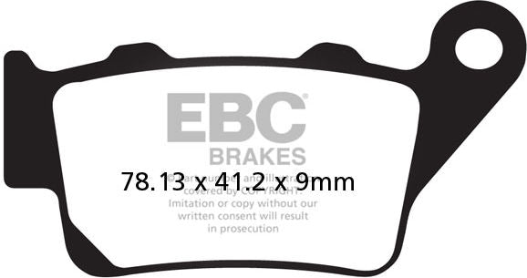 EBC-Brakes USA Made Double-H Series Sintered Brake Pads to fit Rear Left
