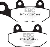 EBC-Brakes British Made Kevlar® Organic FA Series Brake Pads to fit Rear Left