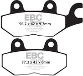 EBC-Brakes British Made Kevlar® Organic FA Series Brake Pads to fit Rear Left