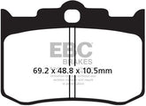 EBC-Brakes British Made Kevlar® Organic FA Series Brake Pads to fit Front Left