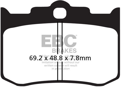 EBC-Brakes British Made Semi-Sintered V-Pads to fit Front Left