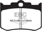 EBC-Brakes British Made Kevlar® Organic FA Series Brake Pads to fit Front Left