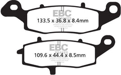 EBC-Brakes British Made Semi-Sintered V-Pads to fit Front Right
