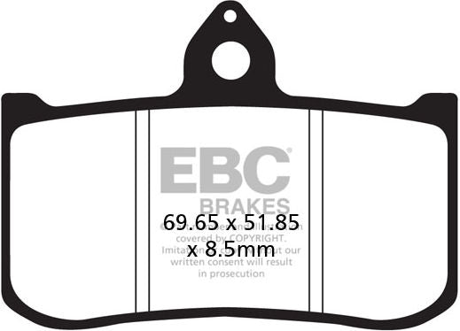 EBC-Brakes British Made Kevlar® Organic FA Series Brake Pads to fit Front Left