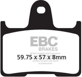 EBC-Brakes British Made Kevlar® Organic FA Series Brake Pads to fit Rear Left