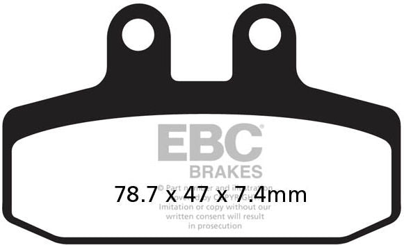 EBC-Brakes Carbon TT Pads for Enduro/MX Bikes to fit Front Left