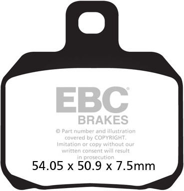 EBC-Brakes British Made Semi-Sintered V-Pads to fit Front Left