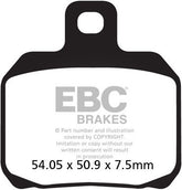 EBC-Brakes British Made Semi-Sintered V-Pads to fit Front Left