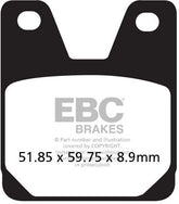EBC-Brakes British Made Kevlar® Organic FA Series Brake Pads to fit Rear Right