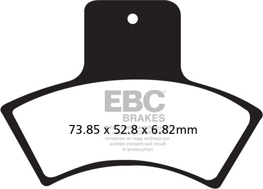 EBC-Brakes Carbon TT Pads for Enduro/MX Bikes to fit Rear Left