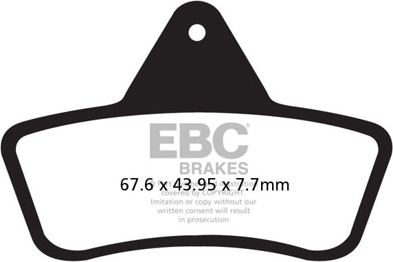 EBC-Brakes Carbon TT Pads for Enduro/MX Bikes to fit Front Left
