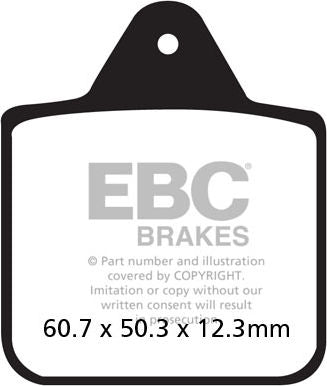 EBC-Brakes R Series Heavy Duty Sintered Brake Pads to fit Front Left
