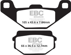 EBC-Brakes British Made Kevlar® Organic FA Series Brake Pads to fit Front Left
