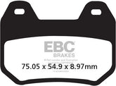 EBC-Brakes British Made Kevlar® Organic FA Series Brake Pads to fit Rear Right