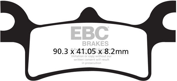EBC-Brakes R Series Heavy Duty Sintered Brake Pads to fit Rear Left