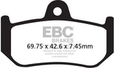 EBC-Brakes USA Made Double-H Series Sintered Brake Pads to fit Rear Left