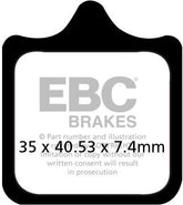 EBC-Brakes USA Made Double-H Series Sintered Brake Pads to fit Front Left