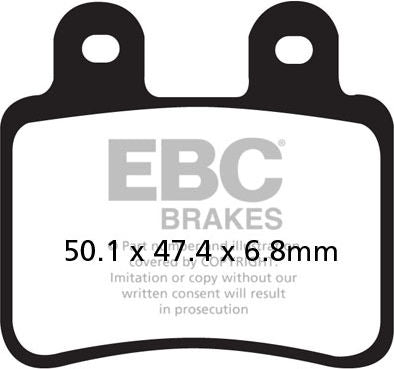 EBC-Brakes USA Made Double-H Series Sintered Brake Pads to fit Rear Left