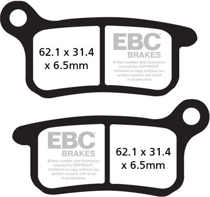EBC-Brakes R Series Heavy Duty Sintered Brake Pads to fit Front Left