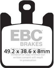 EBC-Brakes USA Made Double-H Series Sintered Brake Pads to fit Front Left