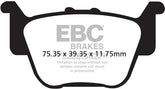 EBC-Brakes Carbon TT Pads for Enduro/MX Bikes to fit Rear Left