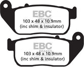 EBC-Brakes British Made Kevlar® Organic FA Series Brake Pads to fit Front Left