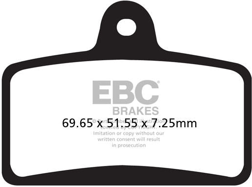 EBC-Brakes British Made Kevlar® Organic FA Series Brake Pads to fit Front Left