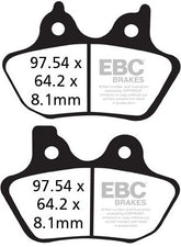 EBC-Brakes British Made Kevlar® Organic FA Series Brake Pads to fit Front Left