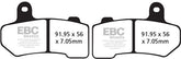 EBC-Brakes British Made Kevlar® Organic FA Series Brake Pads to fit Front Left