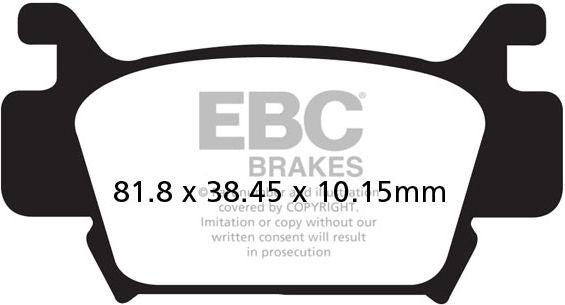 EBC-Brakes Carbon TT Pads for Enduro/MX Bikes to fit Front Left