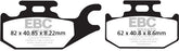 EBC-Brakes Carbon TT Pads for Enduro/MX Bikes to fit Front Left