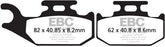 EBC-Brakes Carbon TT Pads for Enduro/MX Bikes to fit Front Right