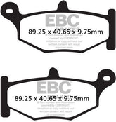 EBC-Brakes British Made Kevlar® Organic FA Series Brake Pads to fit Rear Right