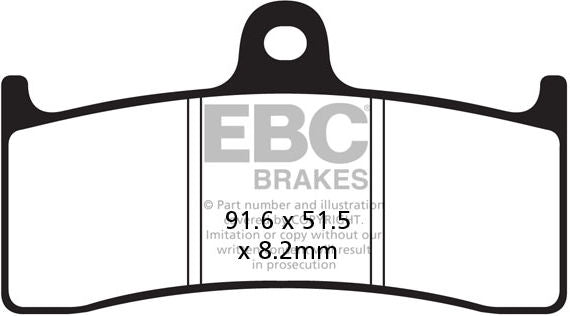 EBC-Brakes British Made Kevlar® Organic FA Series Brake Pads to fit Front Left