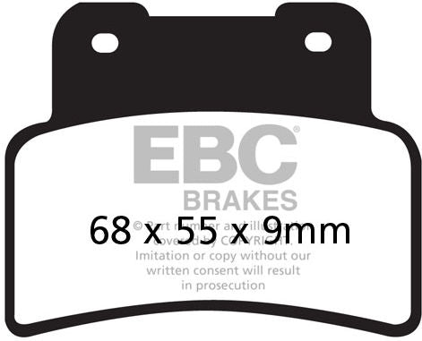 EBC-Brakes USA Made Double-H Series Sintered Brake Pads to fit Front Left