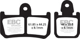EBC-Brakes British Made Kevlar® Organic FA Series Brake Pads to fit Front Left