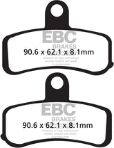 EBC-Brakes British Made Semi-Sintered V-Pads to fit Front Left