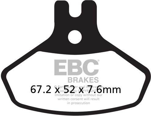 EBC-Brakes R Series Heavy Duty Sintered Brake Pads to fit Front Left