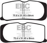 EBC-Brakes British Made Kevlar® Organic FA Series Brake Pads to fit Front Left