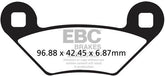 EBC-Brakes Carbon TT Pads for Enduro/MX Bikes to fit Front Left