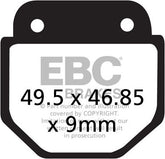 EBC-Brakes British Made Kevlar® Organic FA Series Brake Pads to fit Front Left
