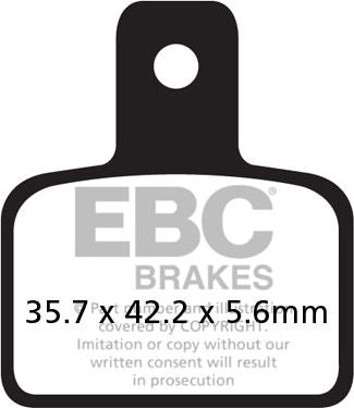 EBC-Brakes British Made Kevlar® Organic FA Series Brake Pads to fit Rear Right