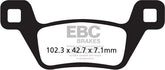 EBC-Brakes Carbon TT Pads for Enduro/MX Bikes to fit Rear Left