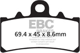 EBC-Brakes British Made Kevlar® Organic FA Series Brake Pads to fit Front Left