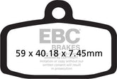 EBC-Brakes Carbon TT Pads for Enduro/MX Bikes to fit Front Left