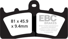 EBC-Brakes USA Made Double-H Series Sintered Brake Pads to fit Front Left