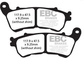 EBC-Brakes British Made Kevlar® Organic FA Series Brake Pads to fit Front Left