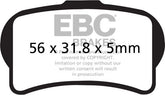 EBC-Brakes Carbon TT Pads for Enduro/MX Bikes to fit Front Left